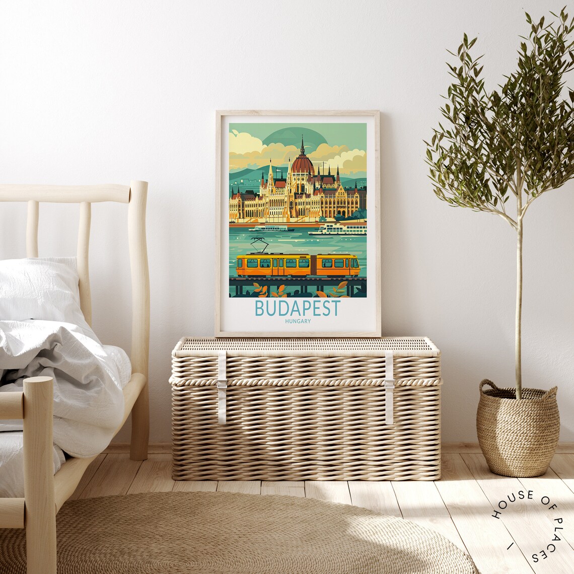 Budapest Hungary Travel Poster, Hungary Wall Decor - Image 3