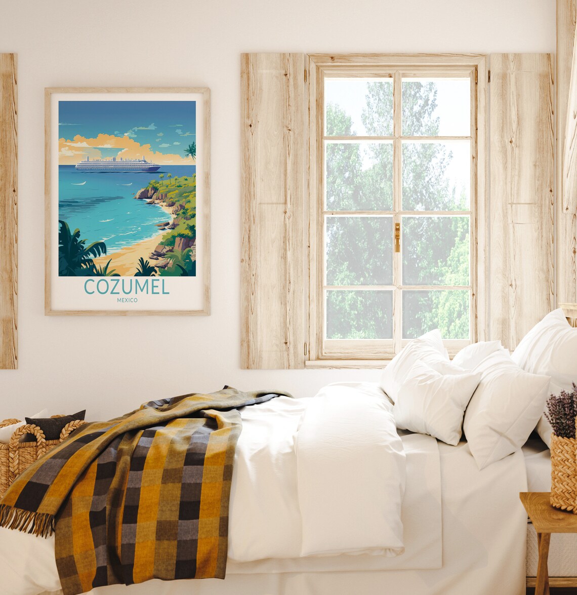 Cozumel Mexico Island Travel Poster - Image 2