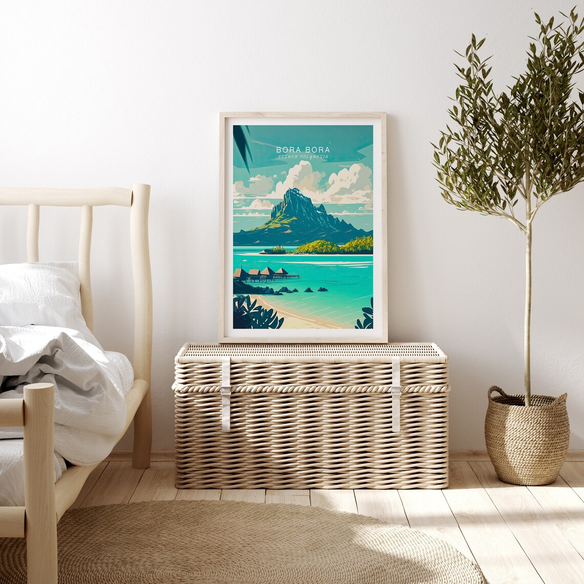 Bora Bora Travel Poster, Minimalist Wall Art - Image 3