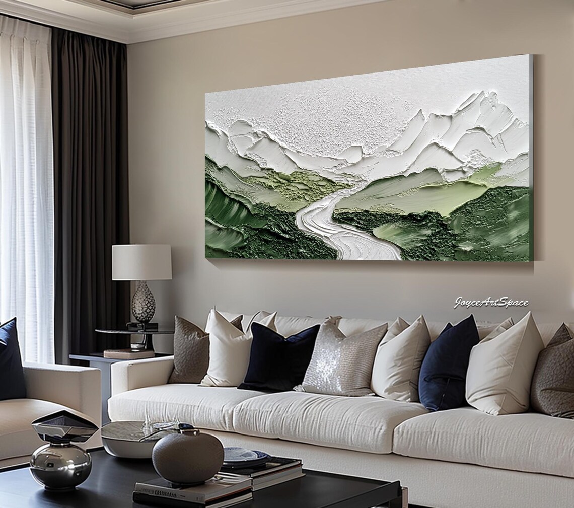 Abstract Mountain Wall Art Print, Bedroom Decor - Image 2