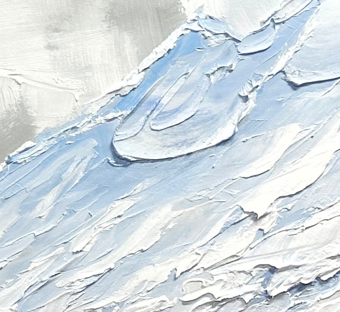 Mountain Landscape, Modern Textured Art Print - Image 4
