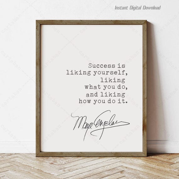 Maya Angelou Quote Art Print, Reading Nook Decor