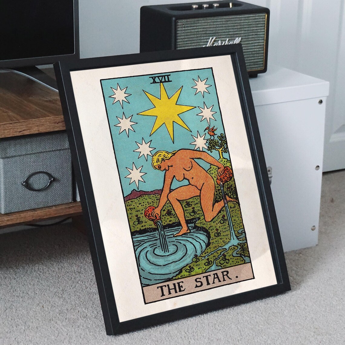 The Star Tarot Card Art Print, Rider-Waite-Smith - Image 2