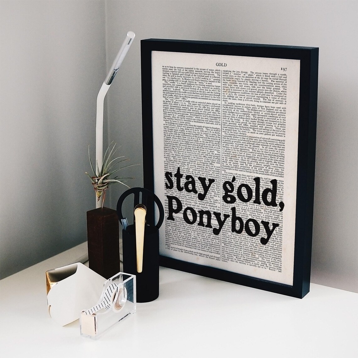 Stay Gold Ponyboy, The Outsiders Quote Art Print - Image 2