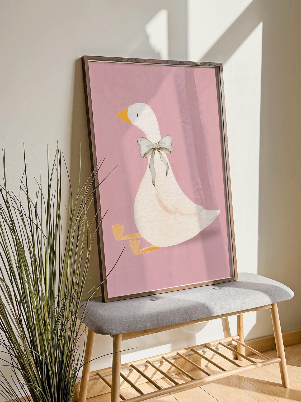 Silly Goose, Coquette Nursery Decor Art Print - Image 2