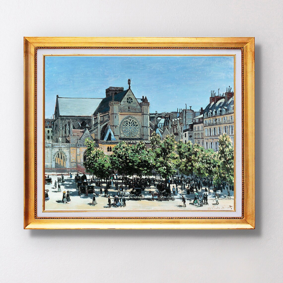 Claude Monet St Germain Lauxerrois Fine Art Glice 1867 Sku 0075 - Image 2