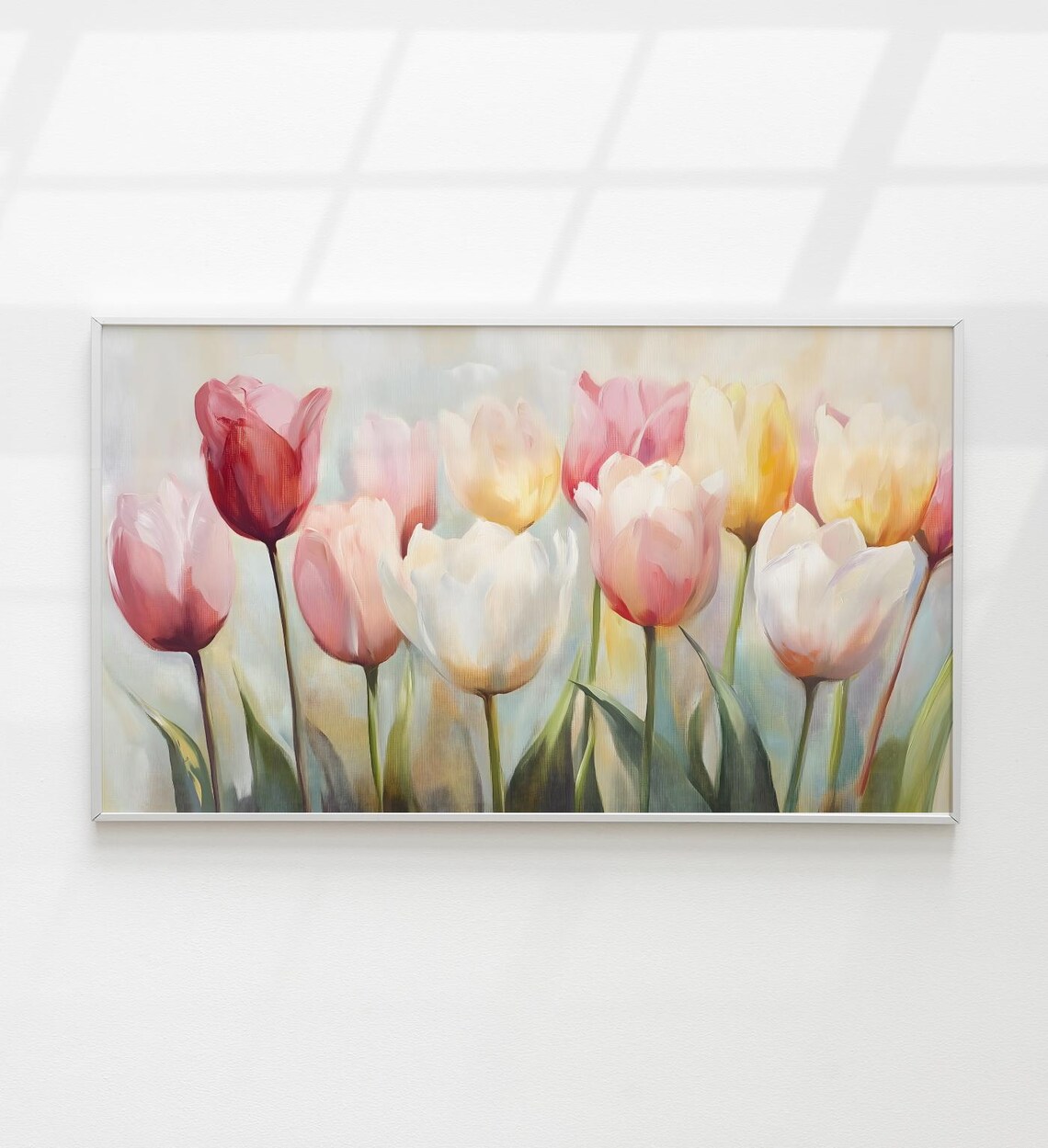 Spring Floral Tulip Easter Art for Frame TV