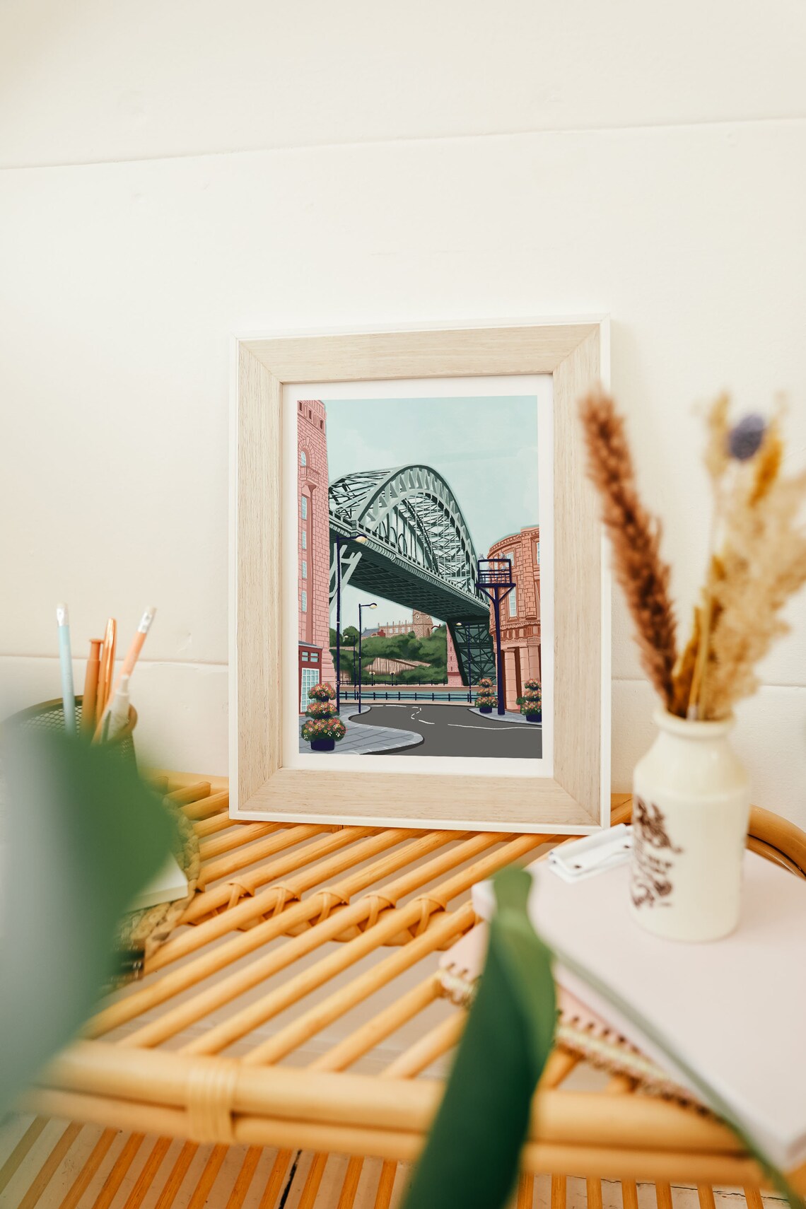 Newcastle Upon Tyne, The Tyne Bridge Travel Poster - Image 2