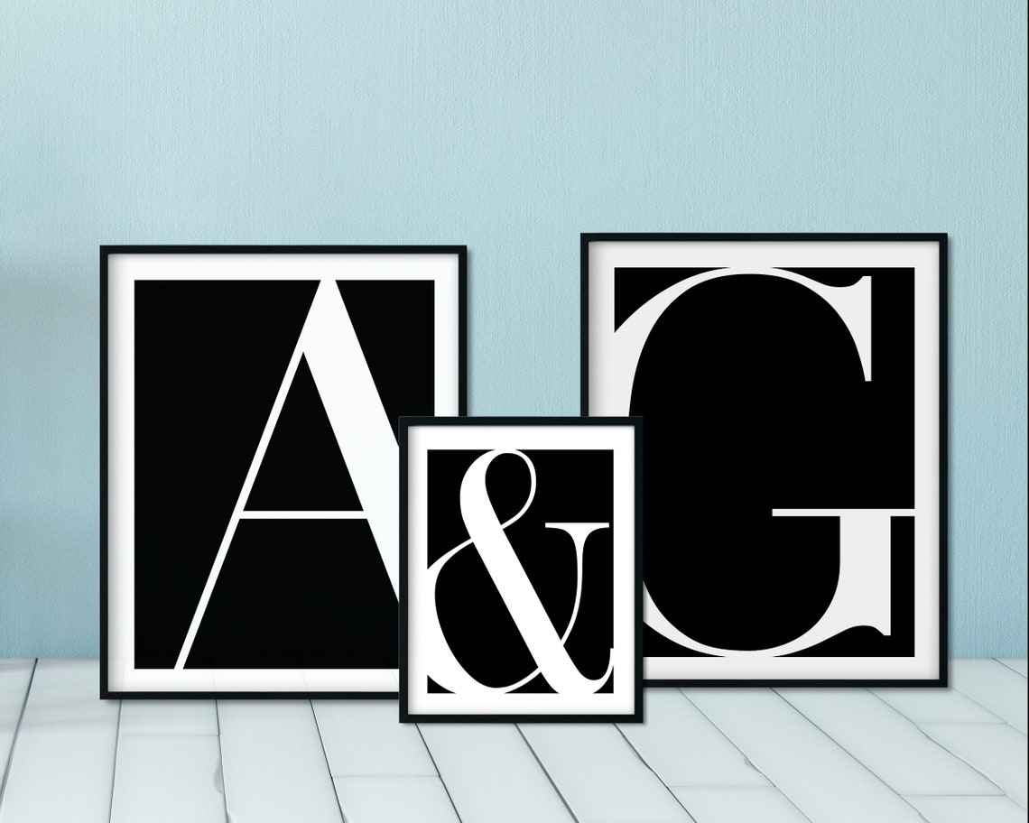 Letter S Boho Monogram Minimalist Initial Digital Print Download Art - Image 5