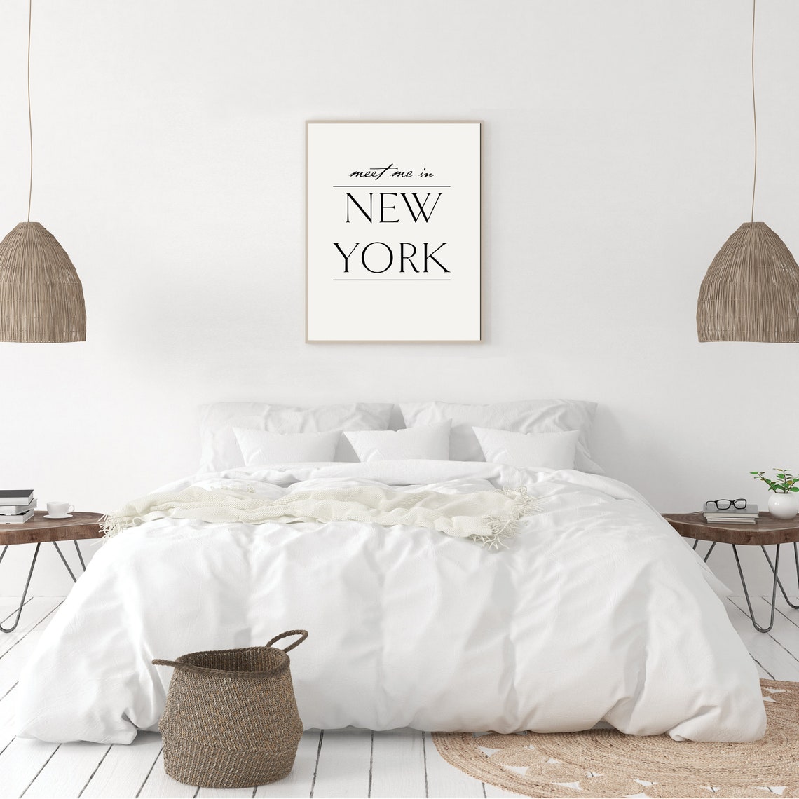 Meet Me In New York New York Poster New York City Wall Art Nyc Wall Art Travel Poster Romantic Wall Decor New York Gifts - Image 3