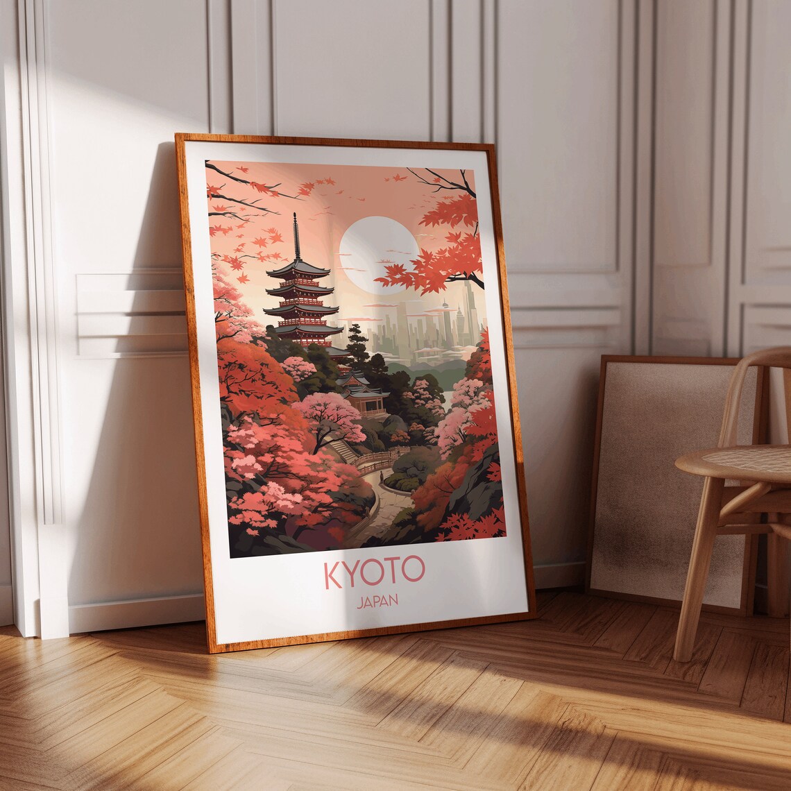 Kyoto Travel Poster, Japan Custom Personalised Gift - Image 3
