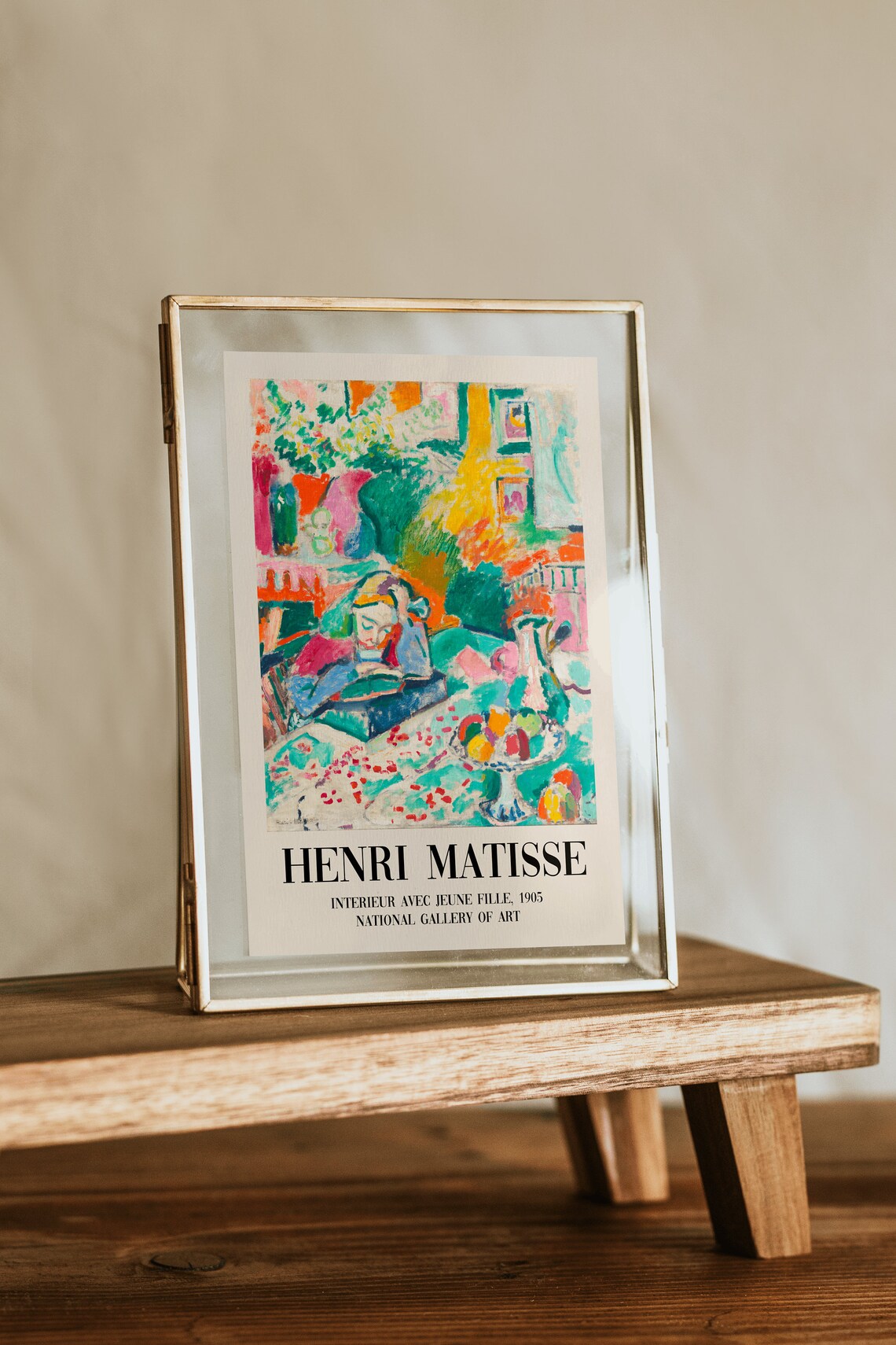 Matisse Girl Reading Modern Exhibition Art Print - Image 2