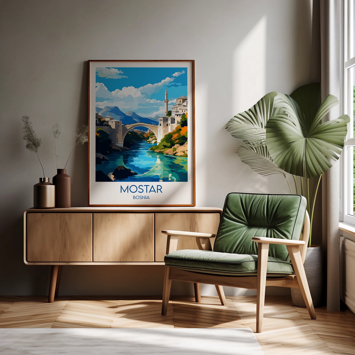 Mostar Custom Personalised Travel Poster - Image 2