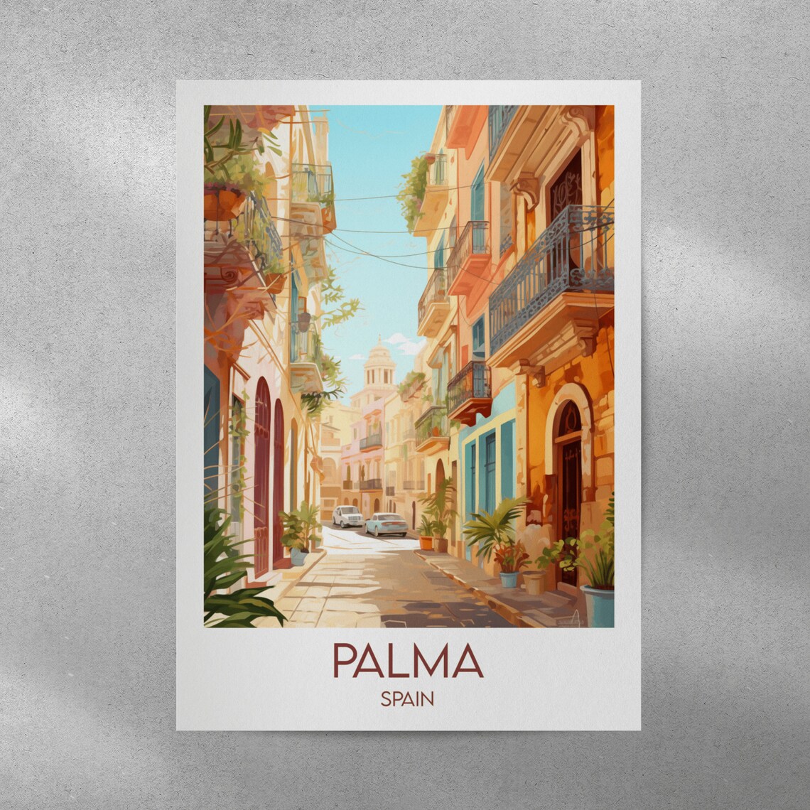 Palma Travel Poster, Spain Custom Personalised Art - Image 5