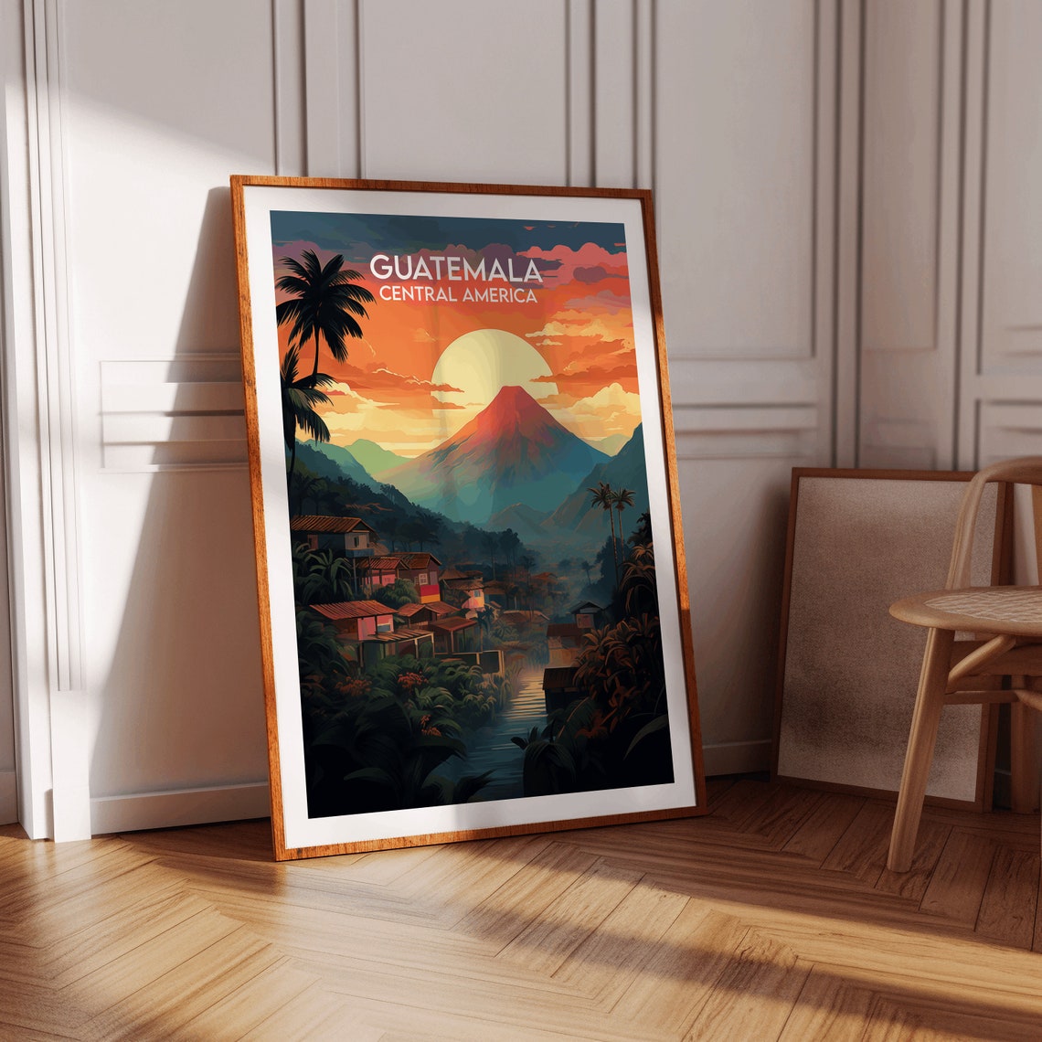Guatemala Travel Print Central America Poster Custom Personalised Wedding Birthday Gift - Image 3