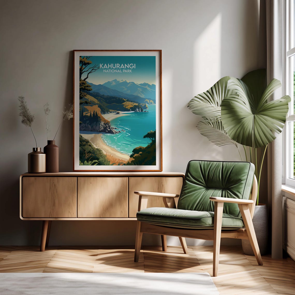Kahurangi National Park Sandy Beach Cove Coastal Trail Poster - Image 2