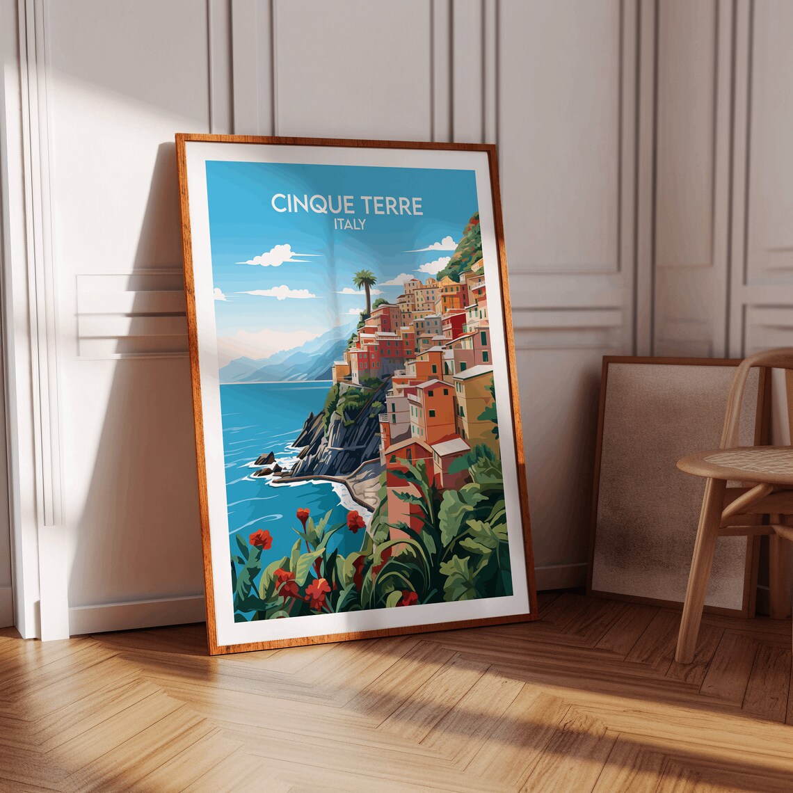 Cinque Terre Italy Colorful Cliffside Village Seaside View Poster - Image 2