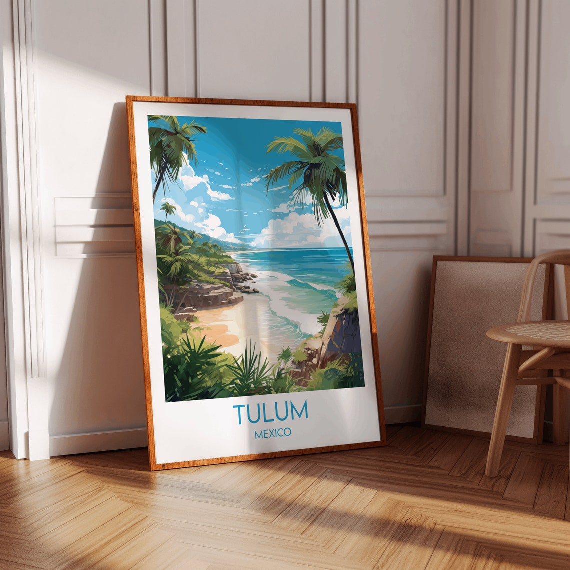 Tulum Travel Print Mexico Poster Custom Personalised Wedding Birthday Gift - Image 3