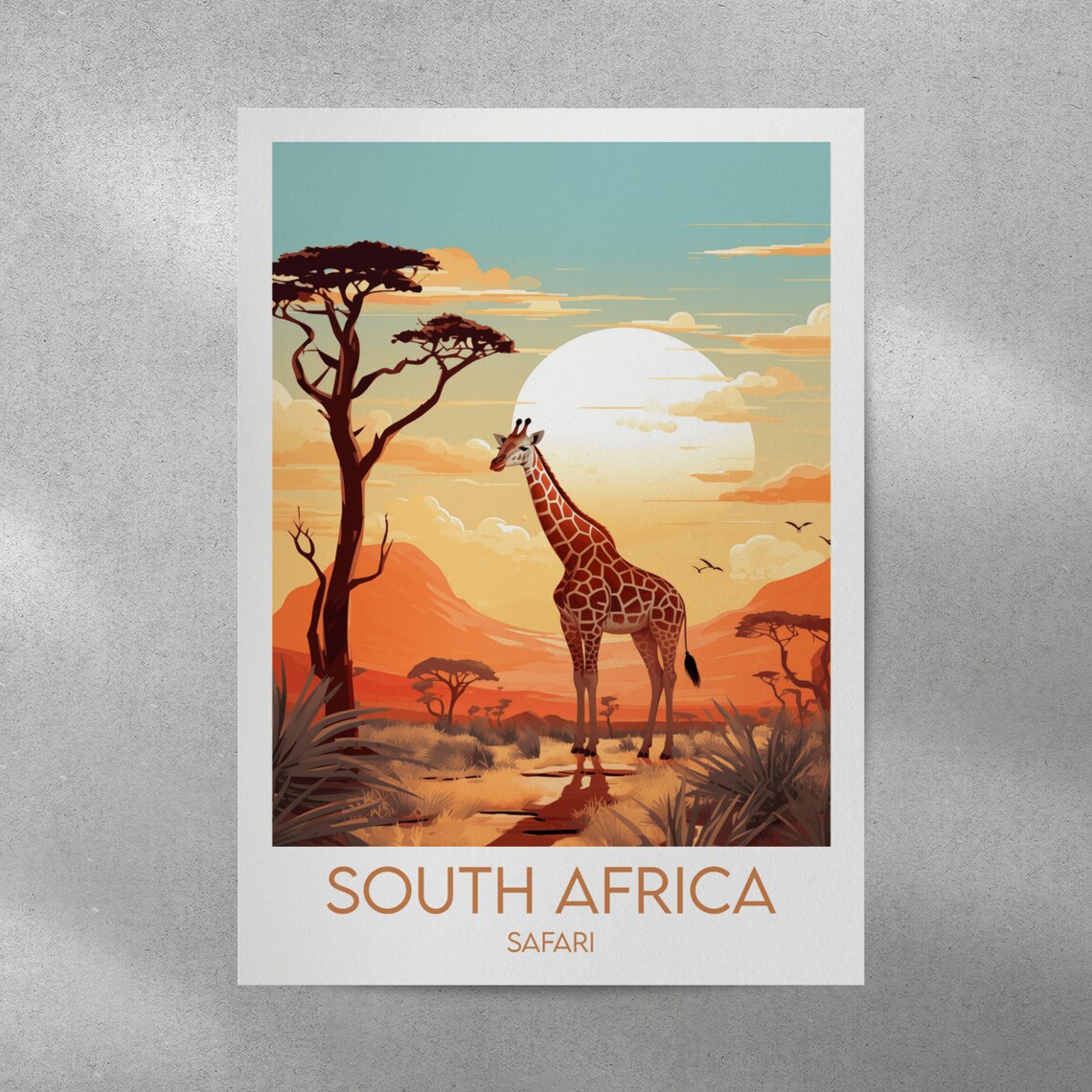 South Africa Travel Print, Safari Poster Art Print - Image 5