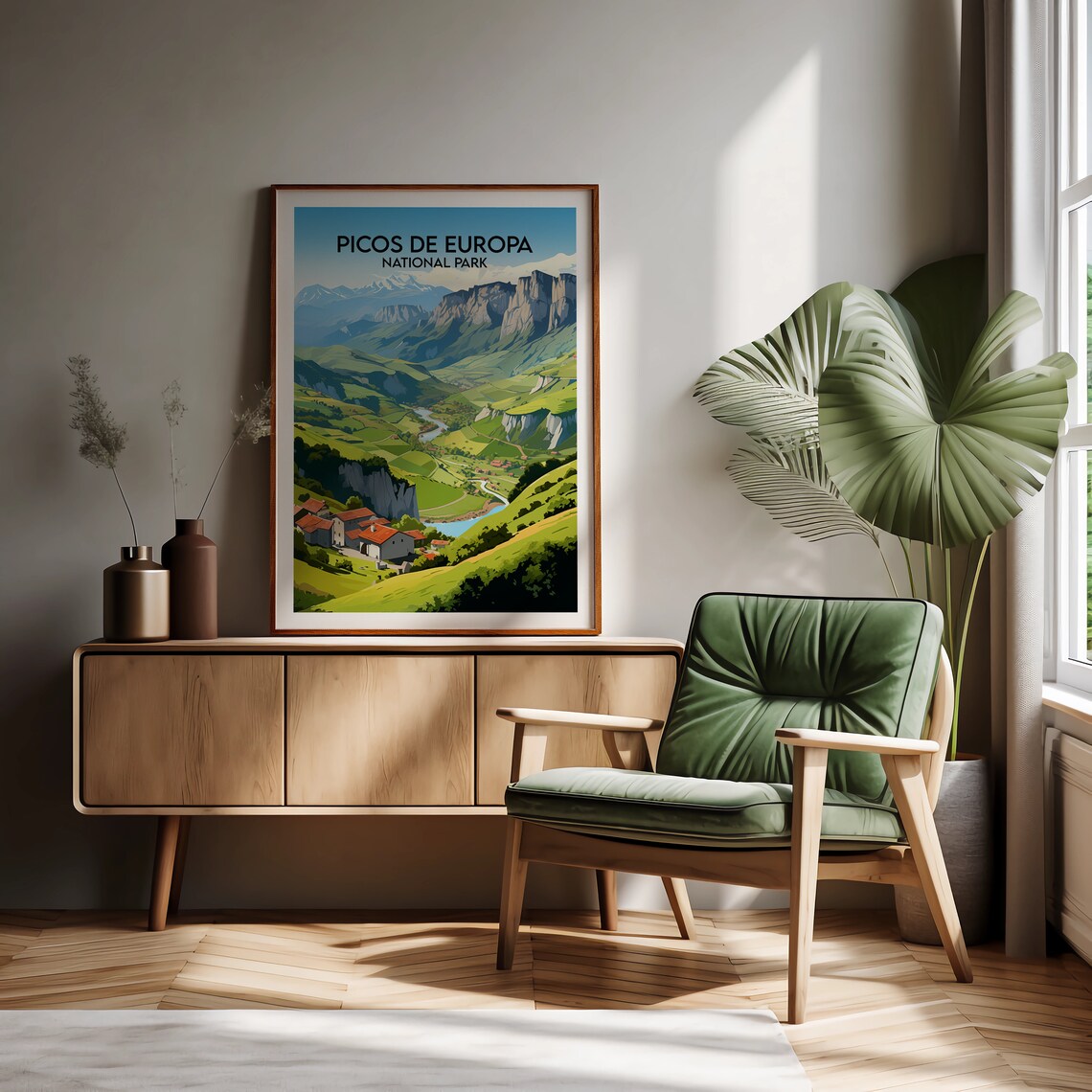 Picos De Europa National Park Travel Poster, Spain - Image 2
