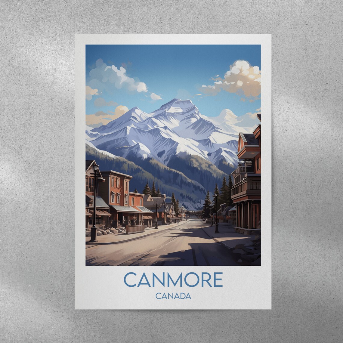 Canmore Travel Print, Canada Poster for Weddings - Image 4