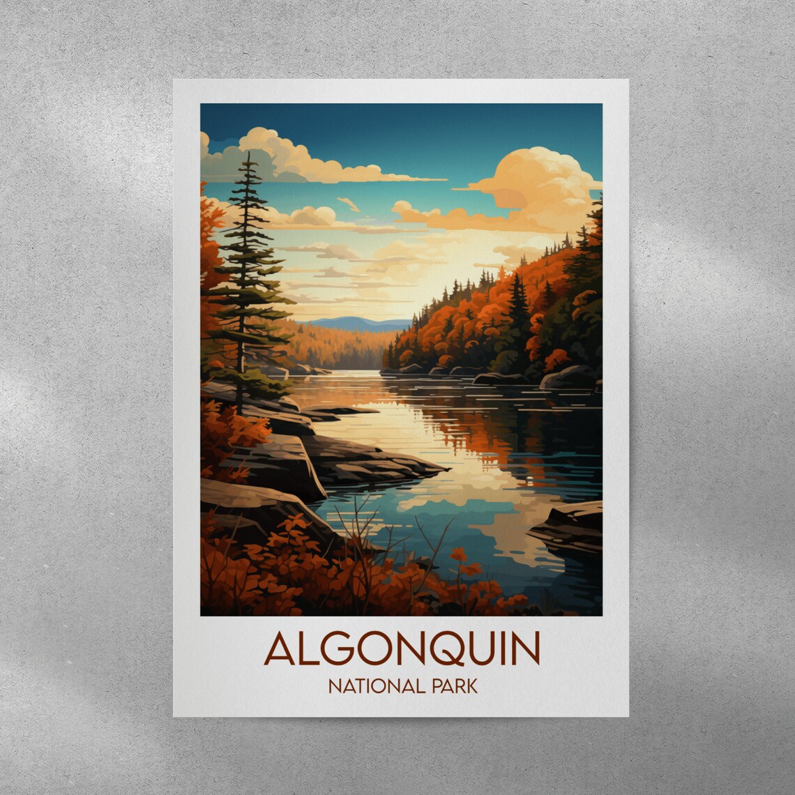 Algonquin National Park Travel Poster, Canada - Image 4