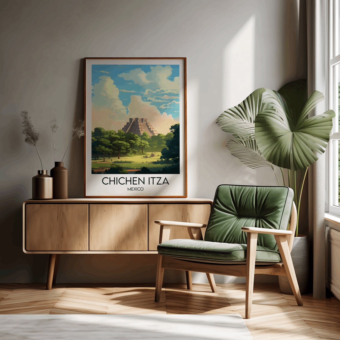 Chichen Itza Custom Personalised Travel Poster - Image 2