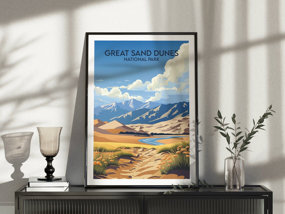 Great Sand Dunes National Park Colorado Desert Dunes Travel Poster - Image 5