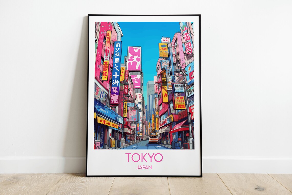 Tokyo Travel Poster, Custom Personalized Gift
