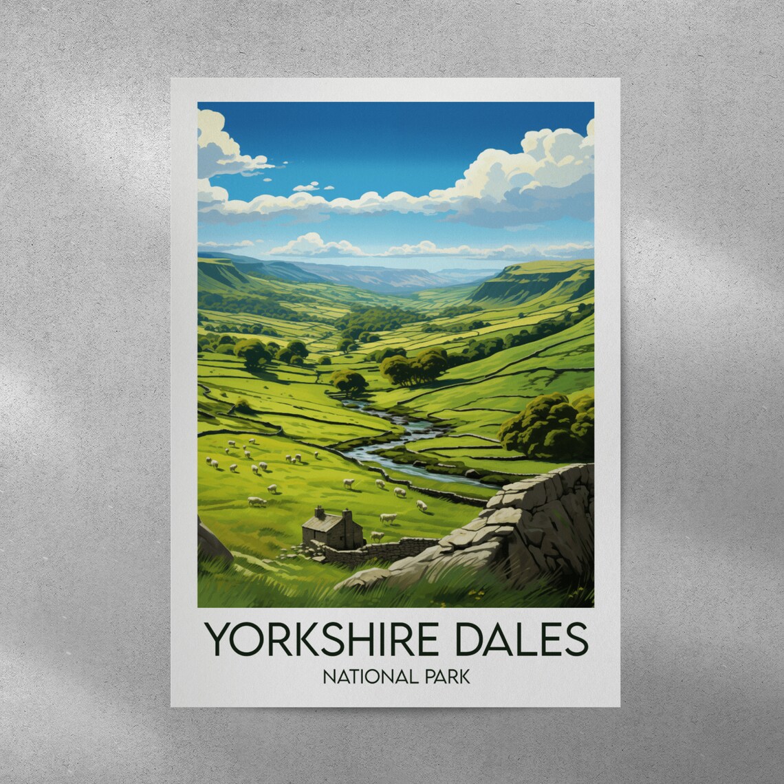 Yorkshire Dales National Park Wedding Gift Poster - Image 4