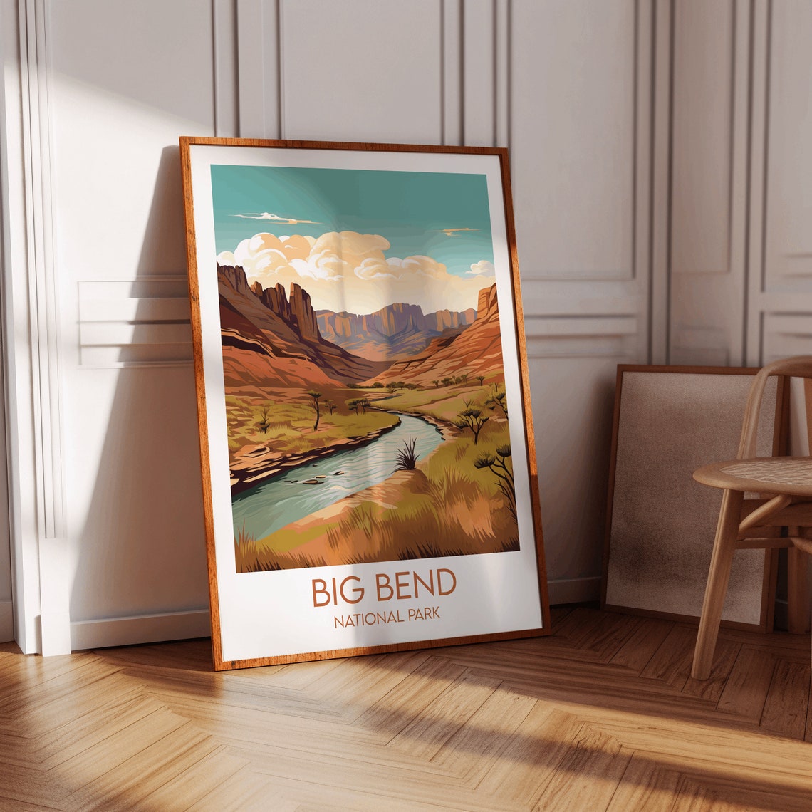 Big Bend National Park Desert River Canyon Sunset Travel Poster - Image 2