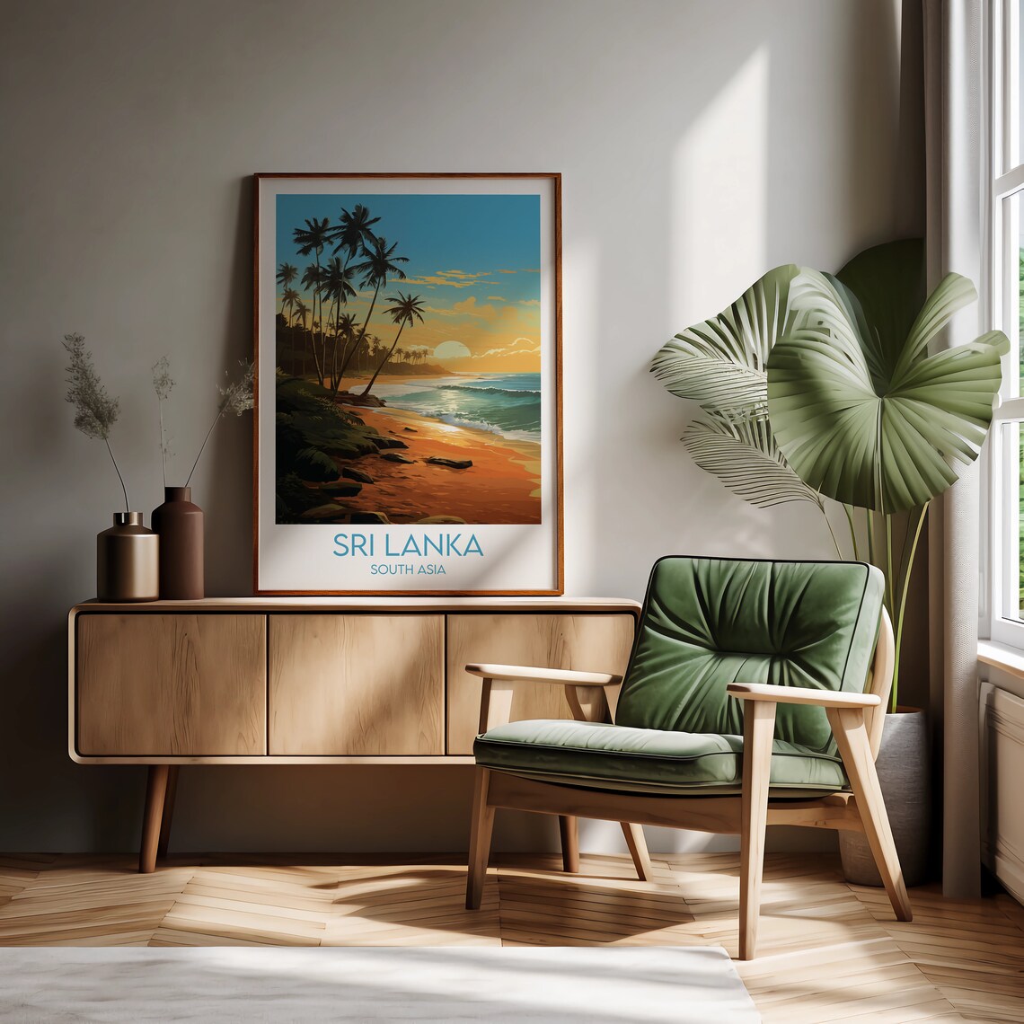 Sri Lanka Travel Poster, Indian Ocean Travel Print - Image 2