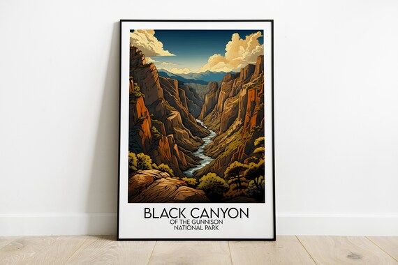 Black Canyon of the Gunnison National Park Colorado Travel Poster