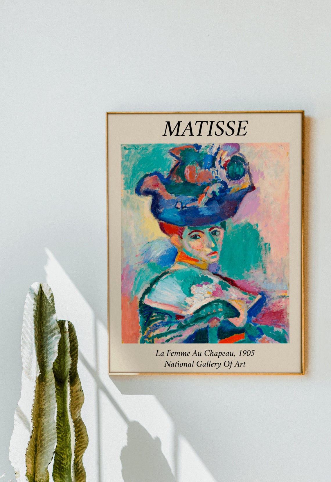 Henri Matisse La Femme Au Chapeau 1905 Bordered Exhibition Poster - Image 2