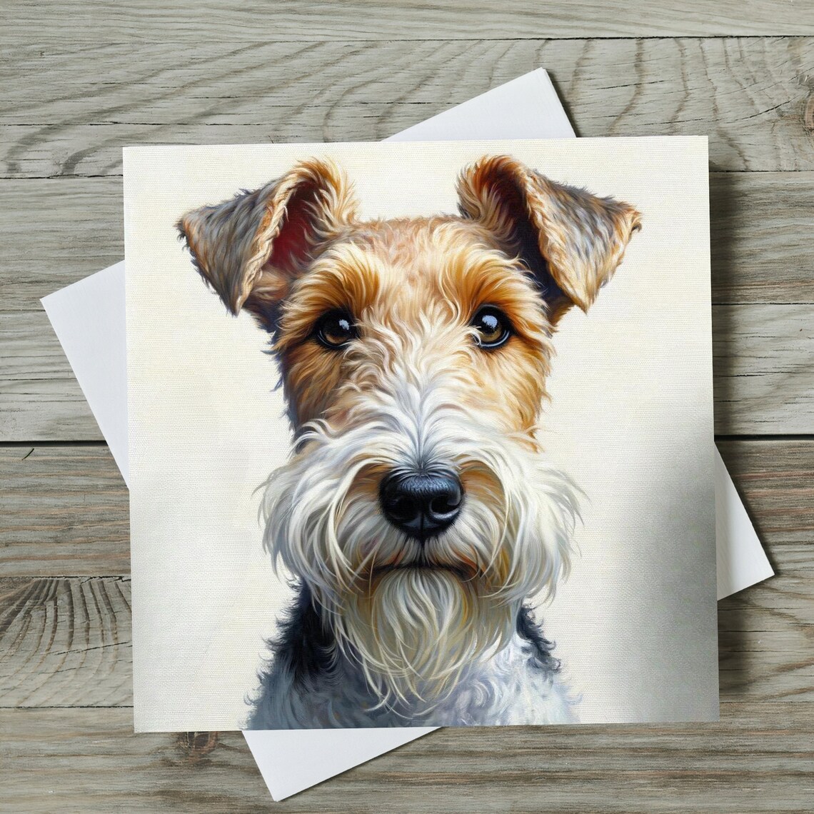 Wire Fox Terrier Dog Art Print, Ceramic Wall Art - Image 2