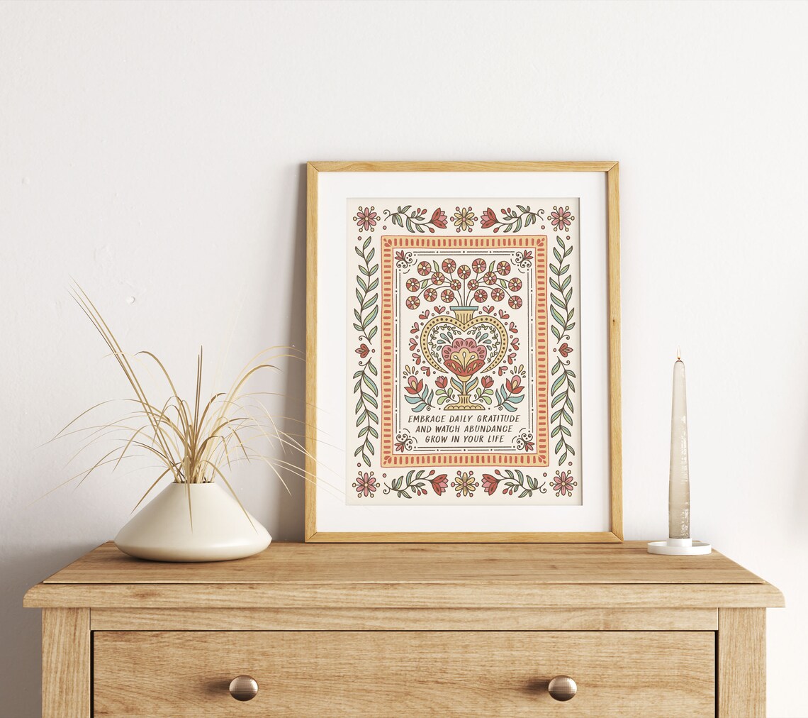 Gratitude Quote Art Print, Typography Home Decor - Image 3