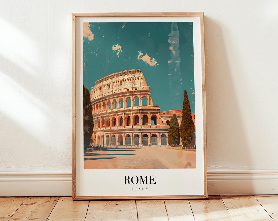 Rome Personalized Gift Travel Poster