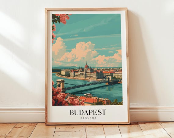 Budapest Personalized Gift Travel Poster