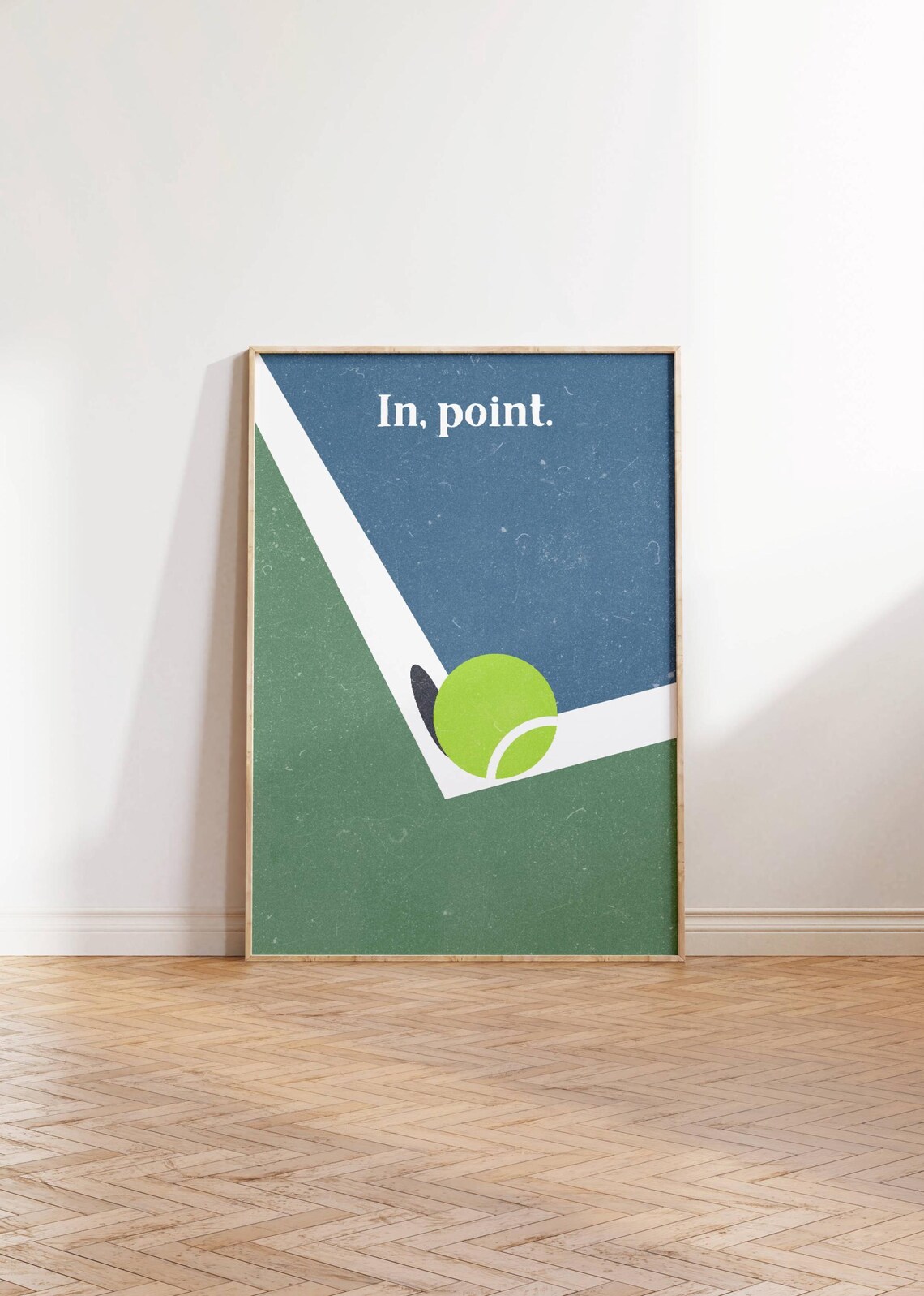 In Point Tennis Quote Minimalist Tennis Poster - Image 3