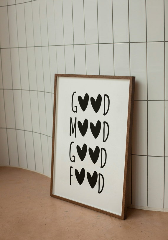 Kitchen Prints, Minimalist Kitchen Wall Art Print