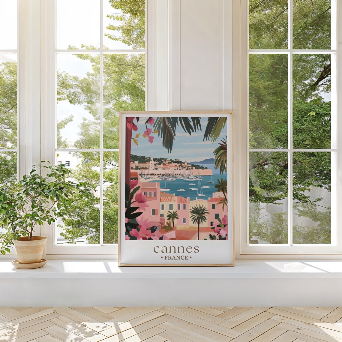 Cannes Travel Poster, France City Wall Art Print - Image 3