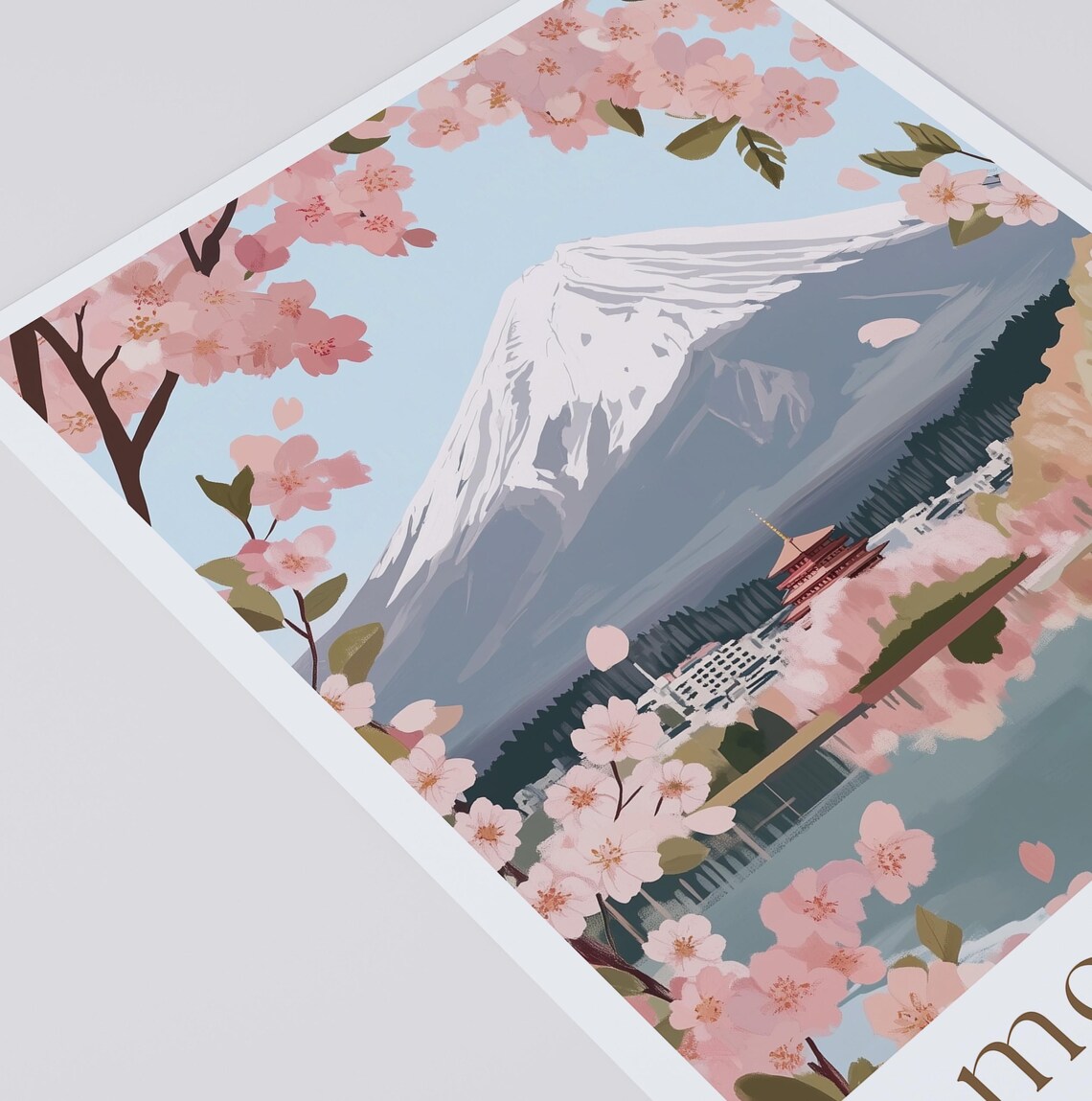Mount Fuji Travel Poster, Japan Wall Art Print - Image 3