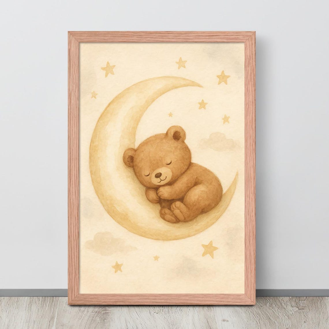 Teddy Bear Moon Sleep, Baby Nursery Decor
