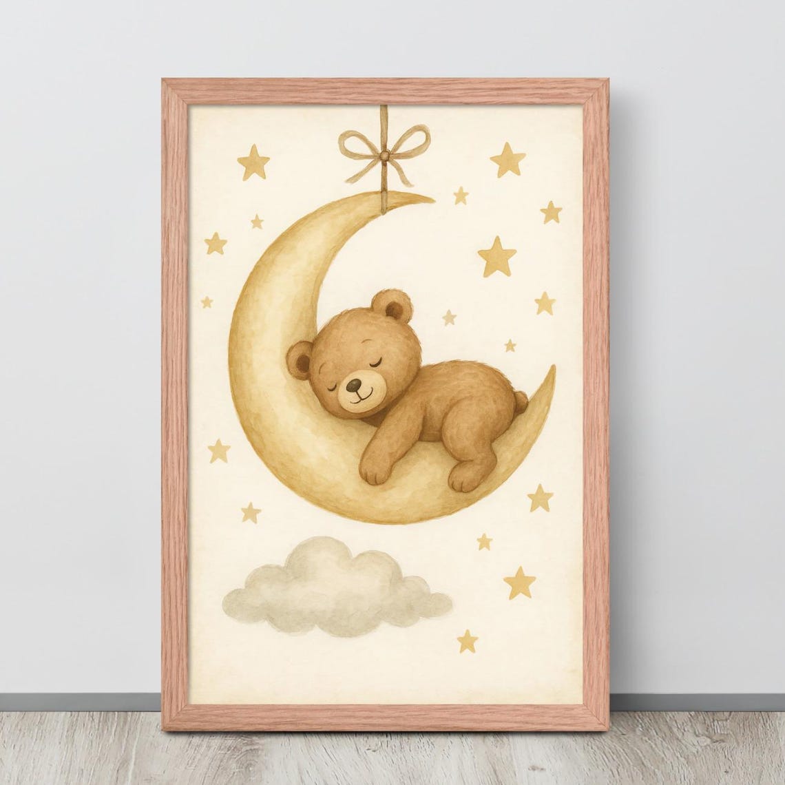 Teddy Bear Moon, Dreamy Night Sky Poster