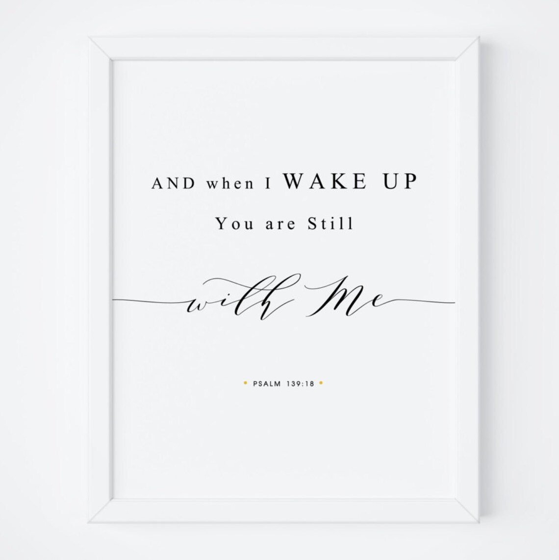 Psalm 139:18 Bible Verse Scripture Art Print