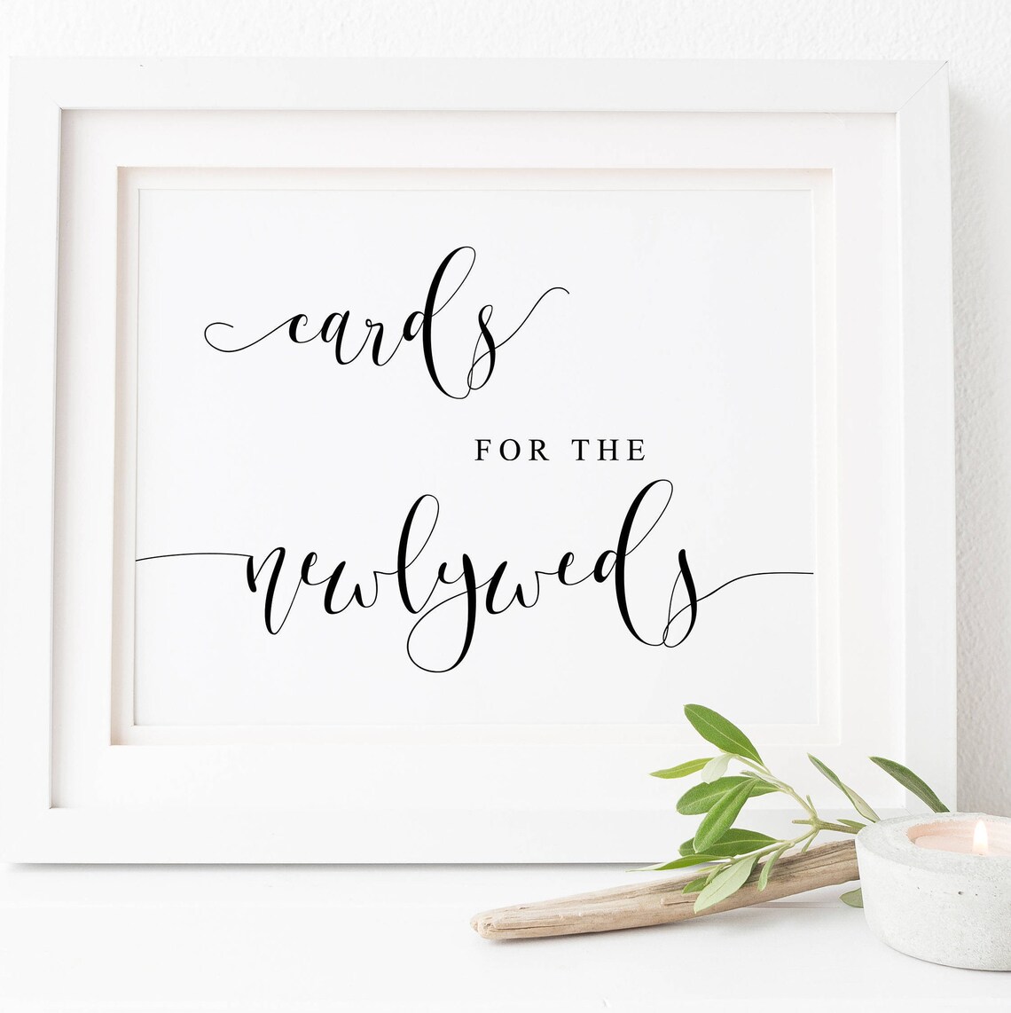 Wedding Cards Sign Reception Table Art Print