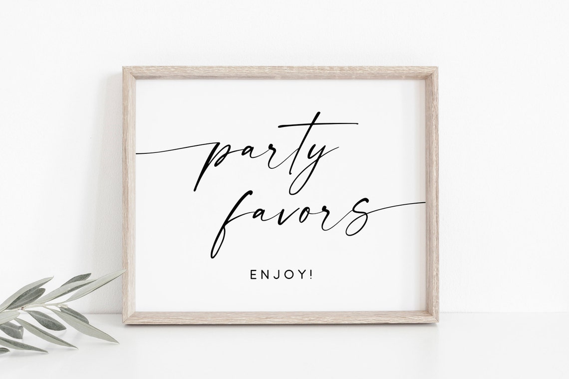 Party Favors Sign Wedding Favors Sign Favors Sign Favors Favor Sign Wedding Signs Please Take One Sign Open Bar Sign Dessert Bar