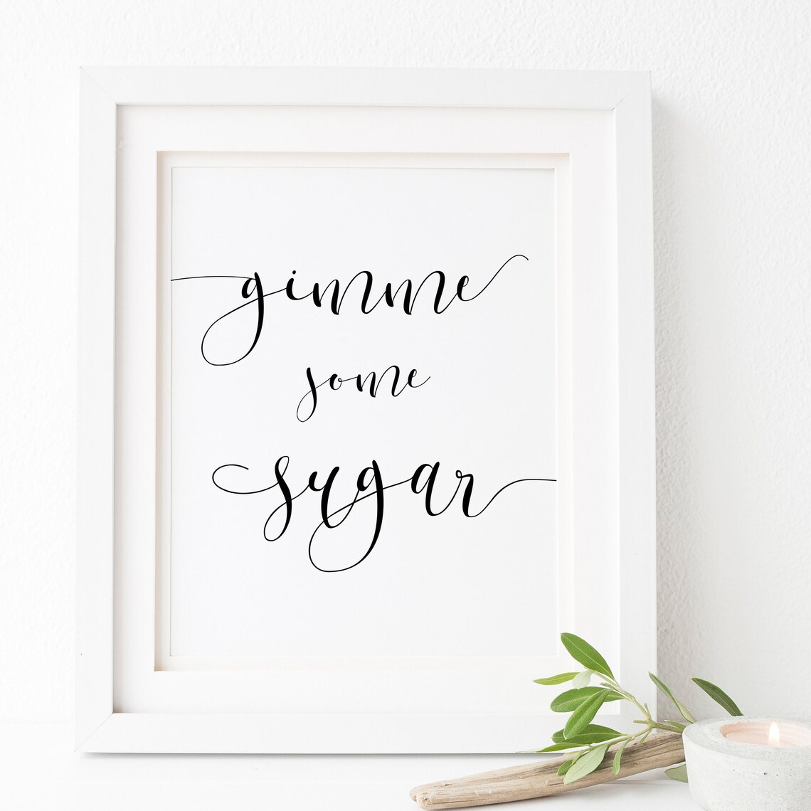Gimme Some Sugar Dessert Bar Wedding Sign Print