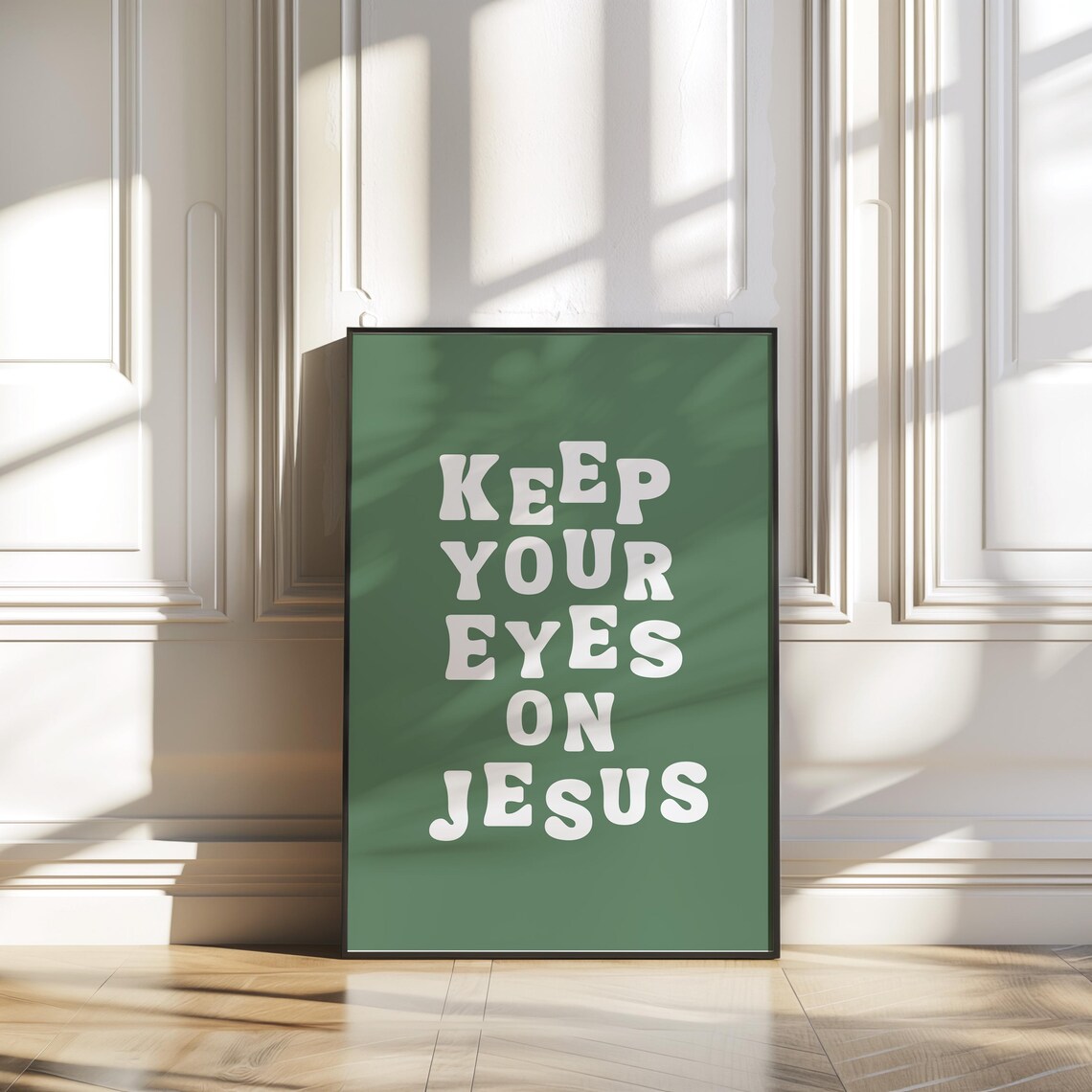 Keep Your Eyes on Jesus, Christian Wall Art Print - Image 4