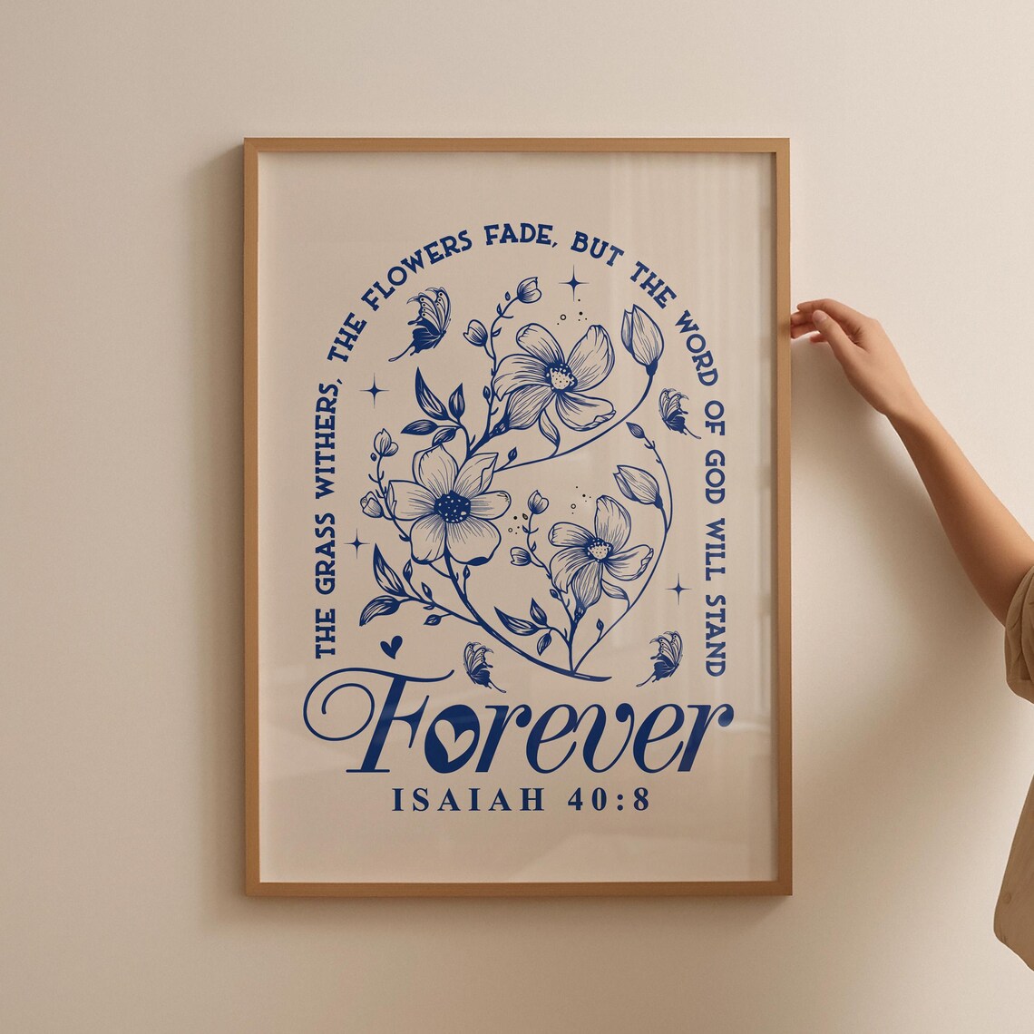 Isaiah Bible Verse Scripture Art Print, Christian Home Decor - Image 5
